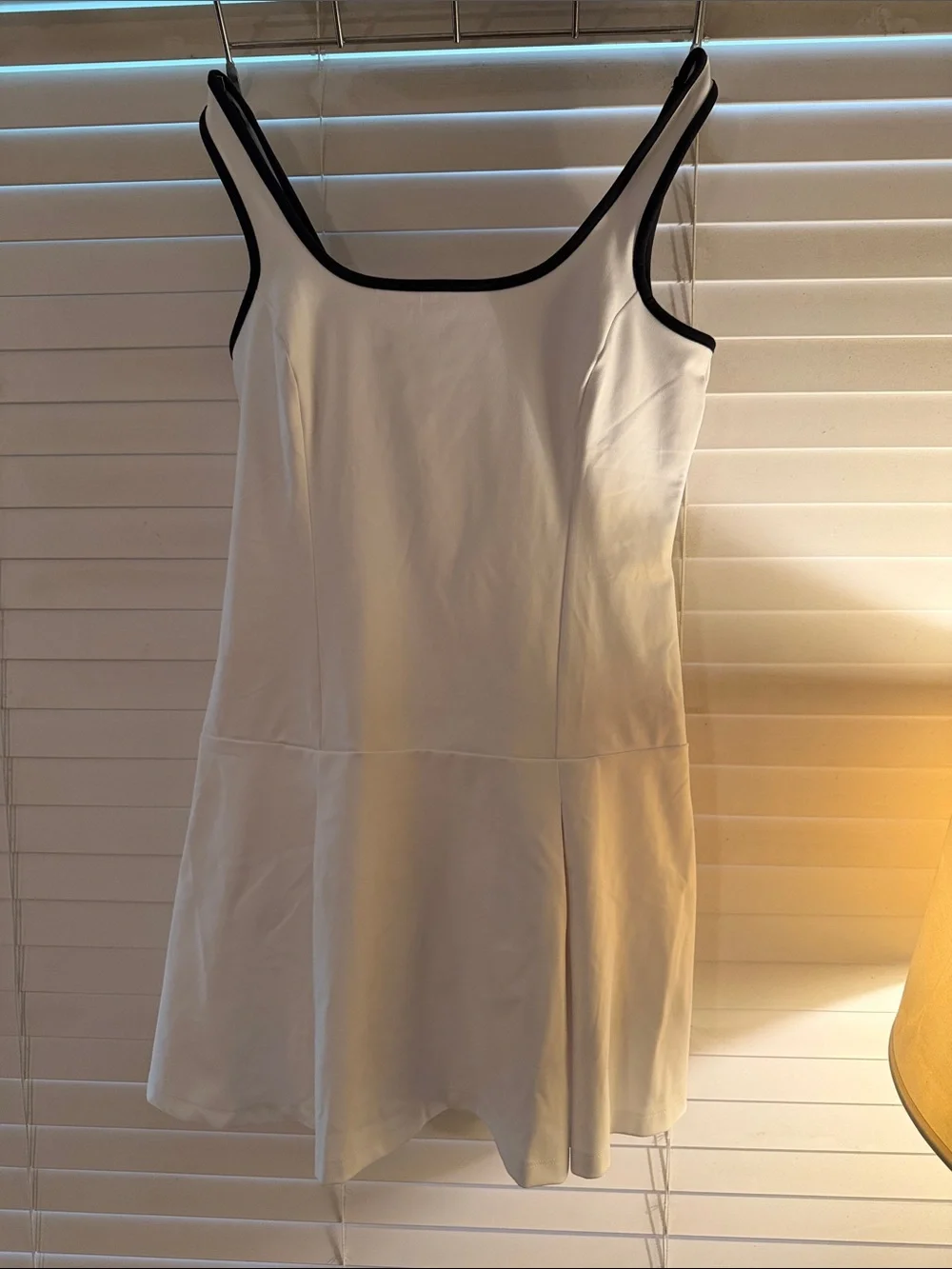 J. Crew White Dress with Black Trim